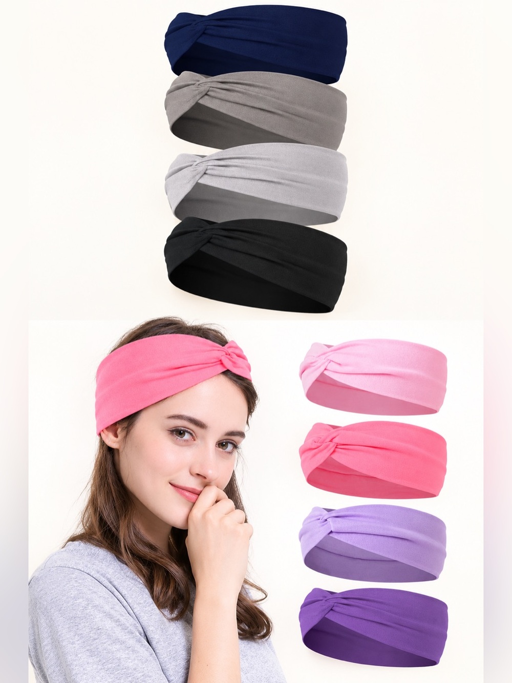 Women’s Knot Stretch Headbands (2 packs)